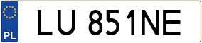 Truck License Plate